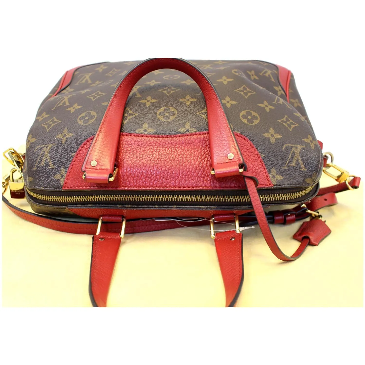 LOUIS VUITTON Retiro NM Monogram Canvas Shoulder Bag Coquelicot
