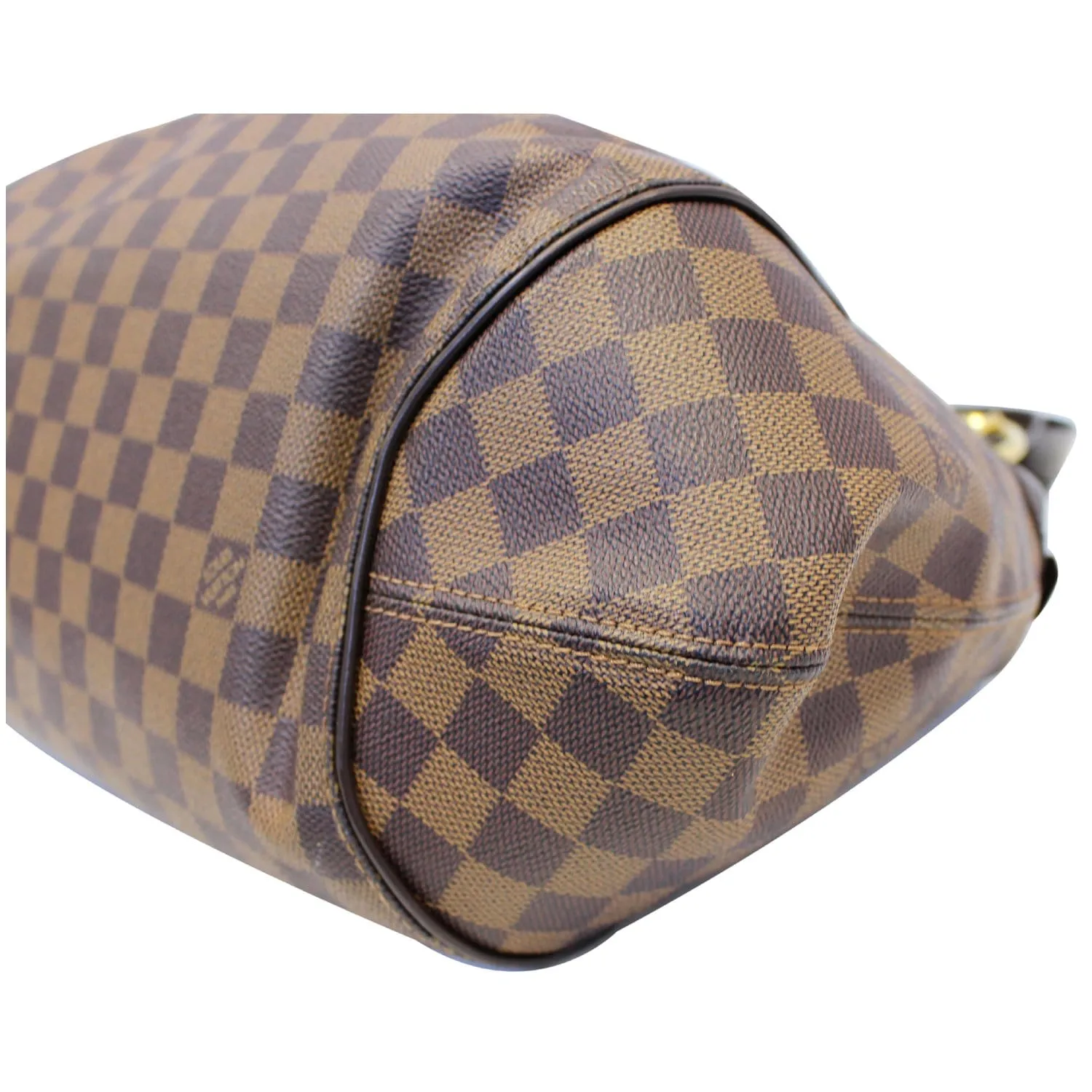 LOUIS VUITTON Sistina MM Damier Ebene Shoulder Bag Brown