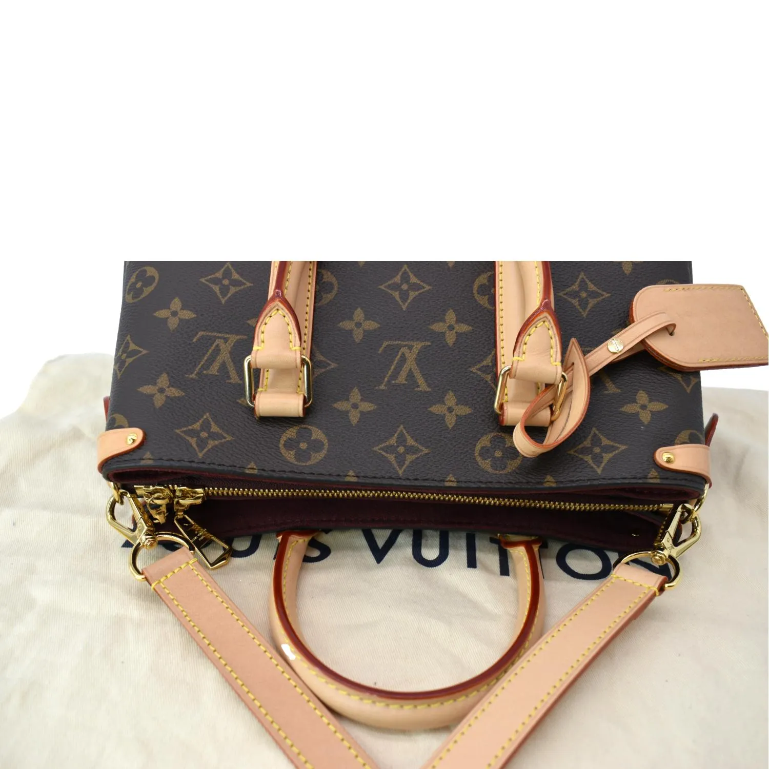 LOUIS VUITTON Soufflot BB Monogram Canvas Shoulder Crossbody Bag Brown