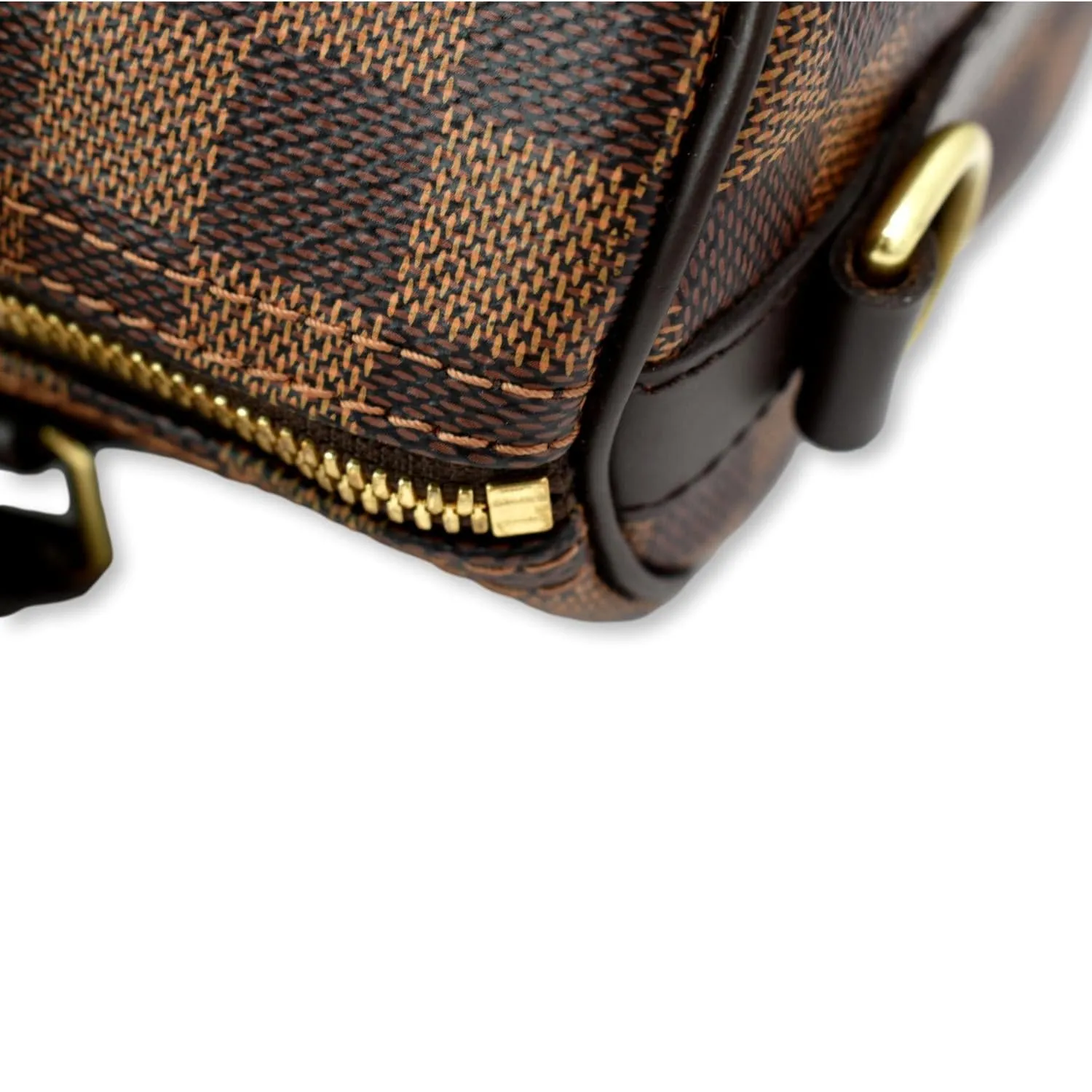 LOUIS VUITTON Speedy 25 Bandouliere Damier Ebene Shoulder Bag Brown