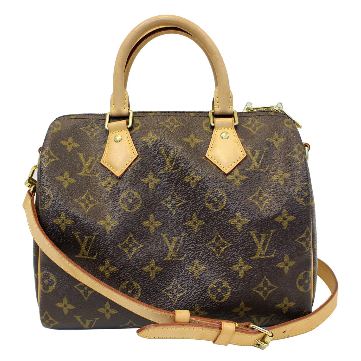 LOUIS VUITTON Speedy 25 Bandouliere Monogram Canvas Shoulder Bag