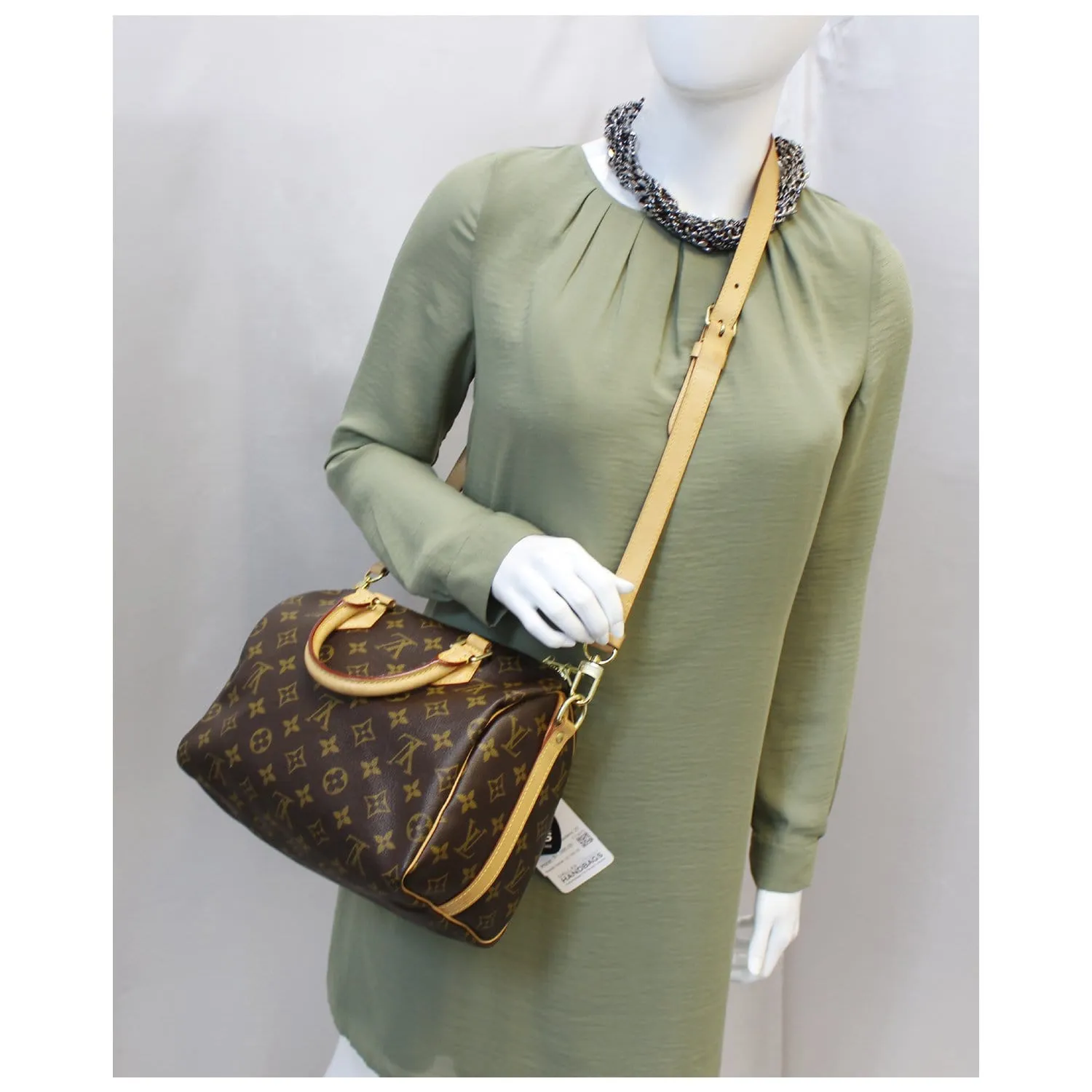 LOUIS VUITTON Speedy 25 Bandouliere Monogram Canvas Shoulder Bag