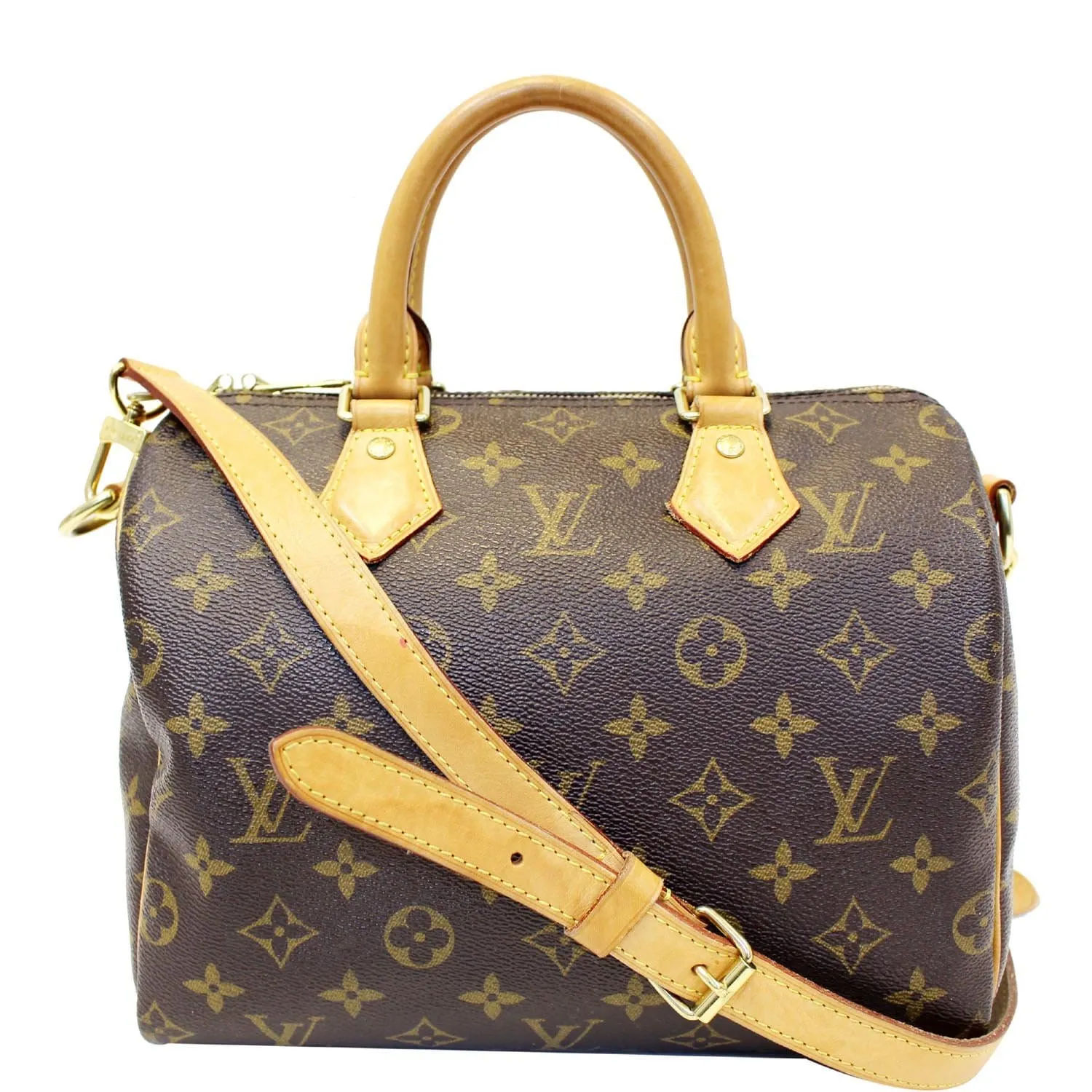 Louis Vuitton Speedy 25 Bandouliere Monogram Canvas Shoulder Bag