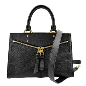 LOUIS VUITTON Sully PM Monogram Empreinte Leather Shoulder Bag Black