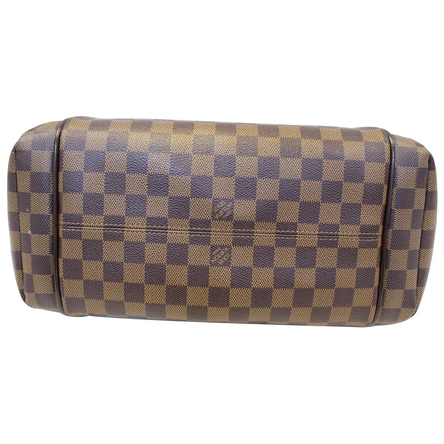 LOUIS VUITTON Totally MM Damier Ebene Shoulder Bag Brown