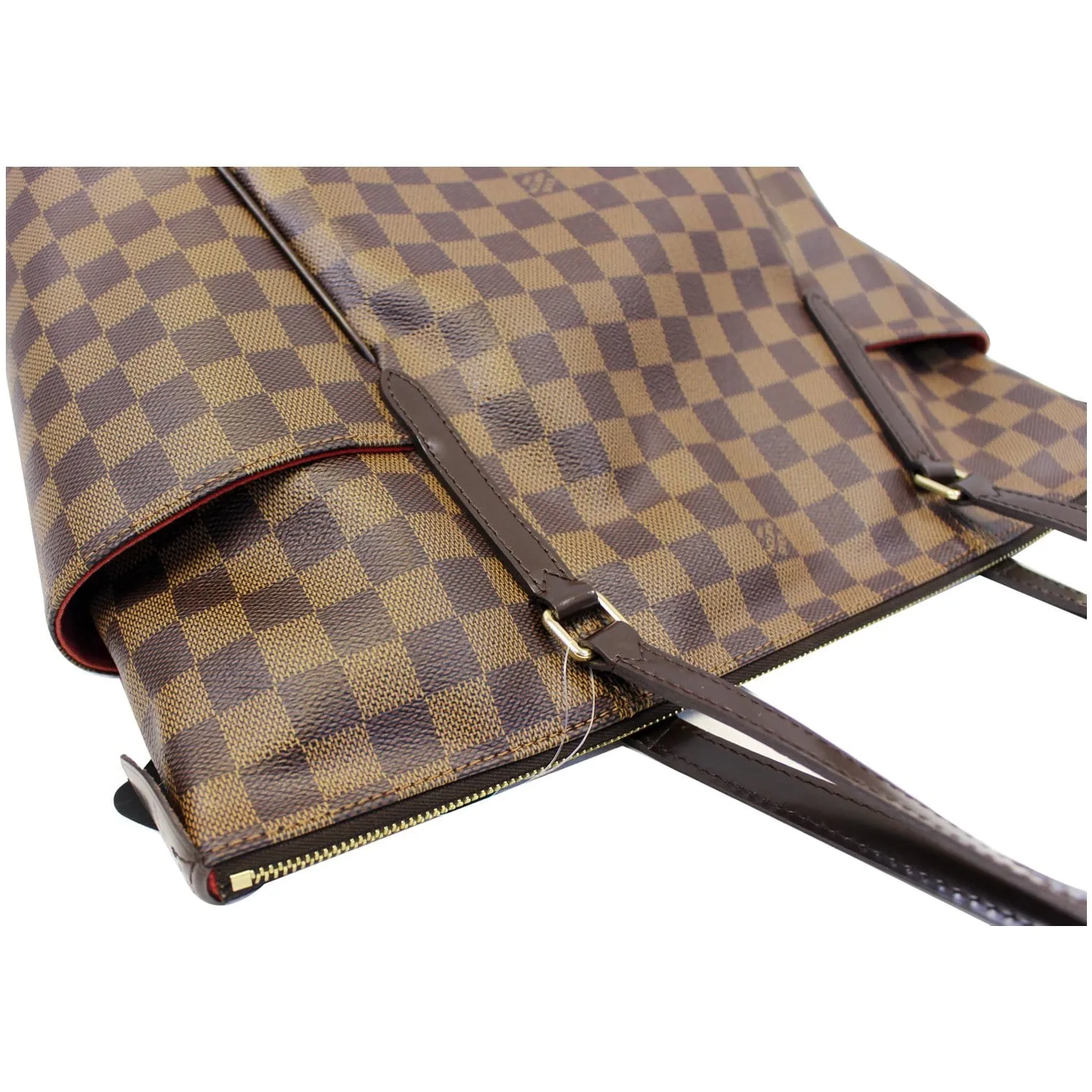 LOUIS VUITTON Totally MM Damier Ebene Shoulder Bag Brown