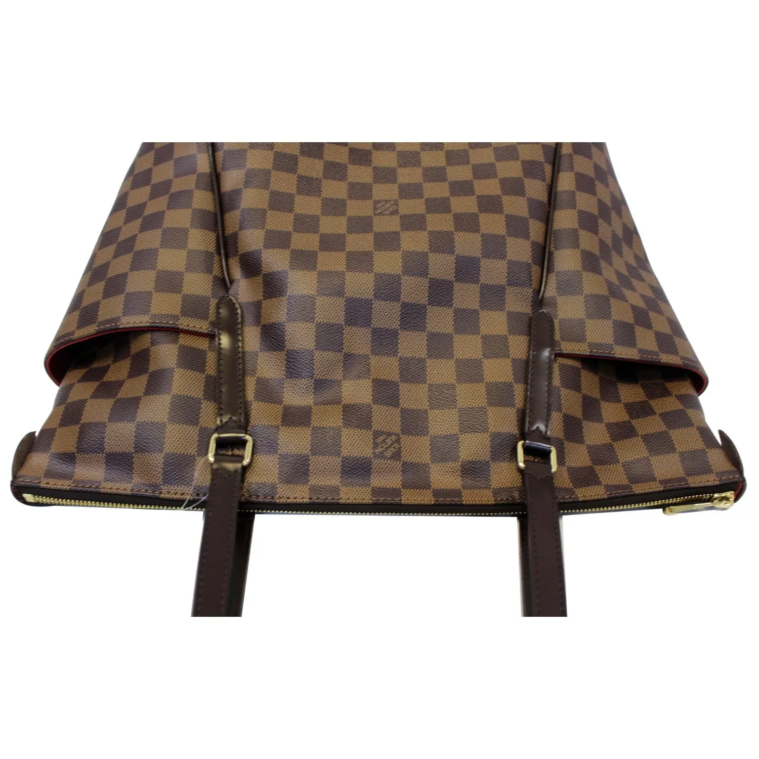 LOUIS VUITTON Totally MM Damier Ebene Shoulder Bag Brown