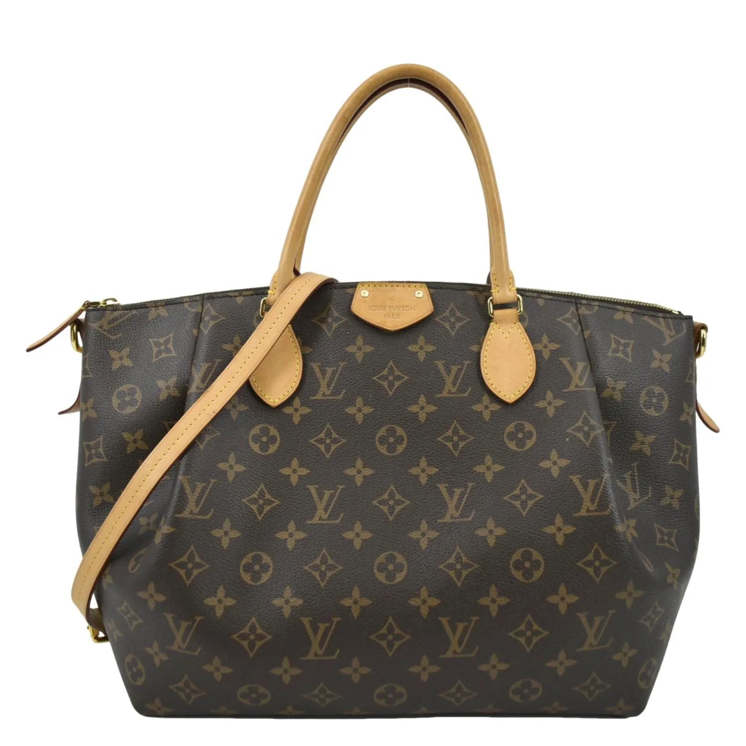 LOUIS VUITTON Turenne GM Monogram Canvas Shoulder Bag Brown
