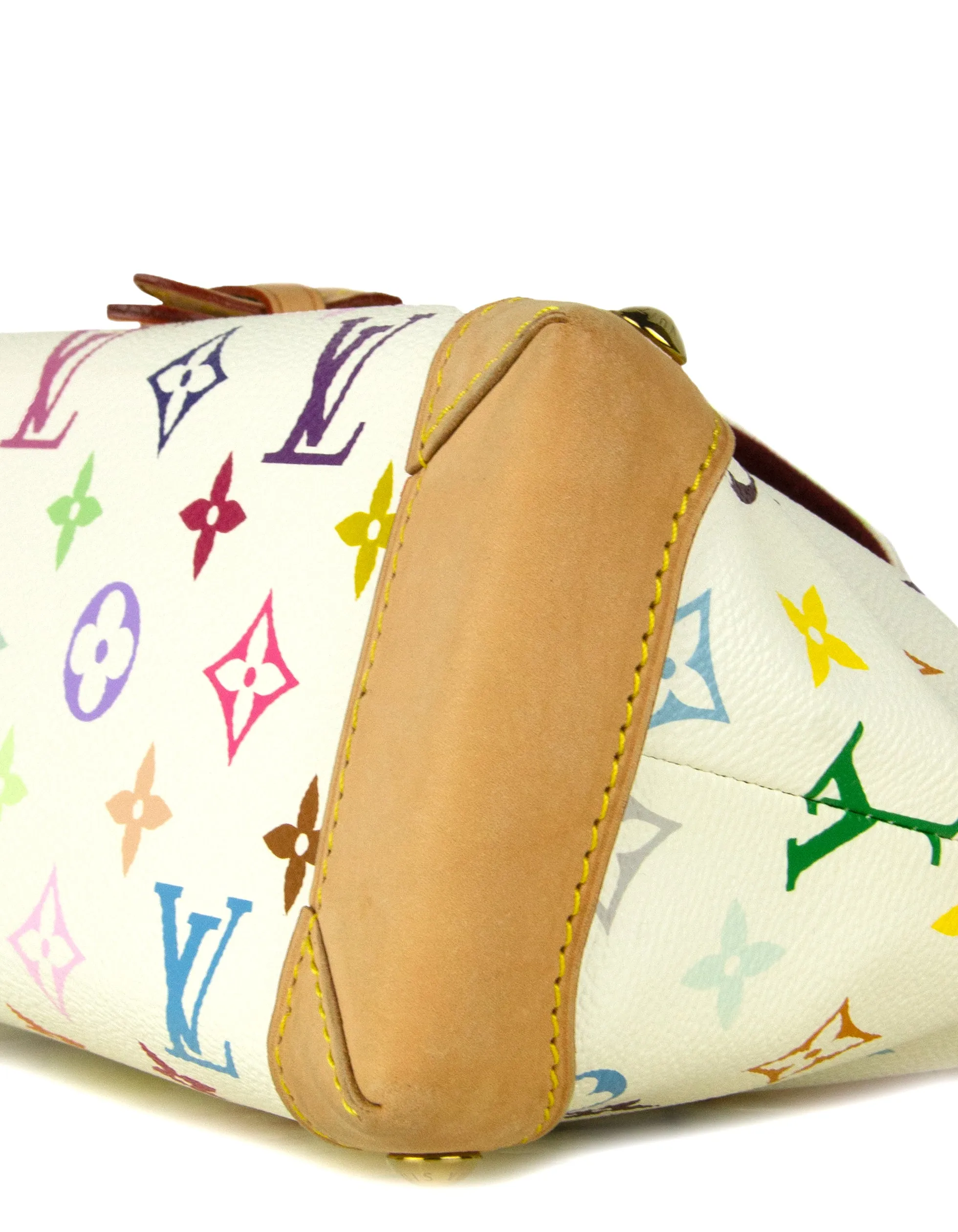 Louis Vuitton White Multicolor Monogram Eliza Shoulder Bag