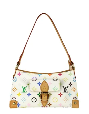 Louis Vuitton White Multicolor Monogram Eliza Shoulder Bag