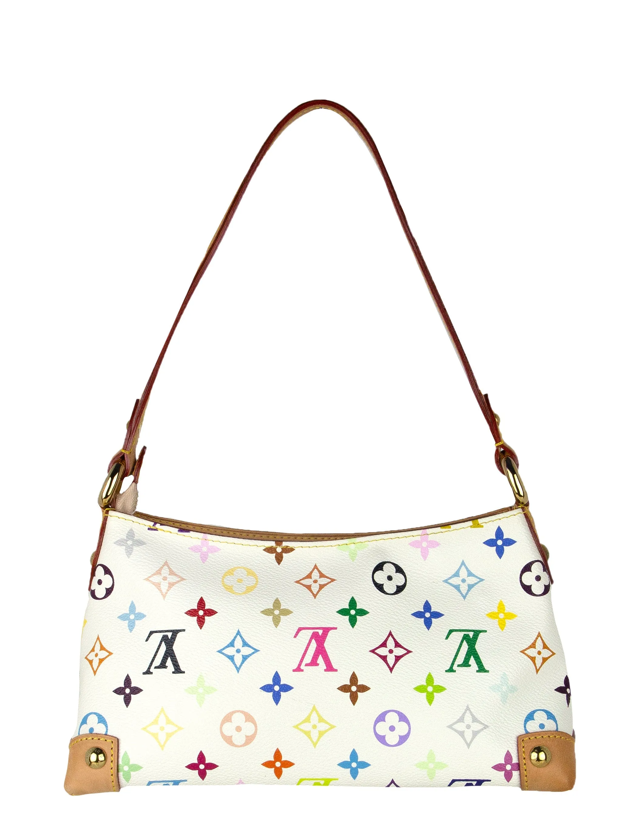 Louis Vuitton White Multicolor Monogram Eliza Shoulder Bag