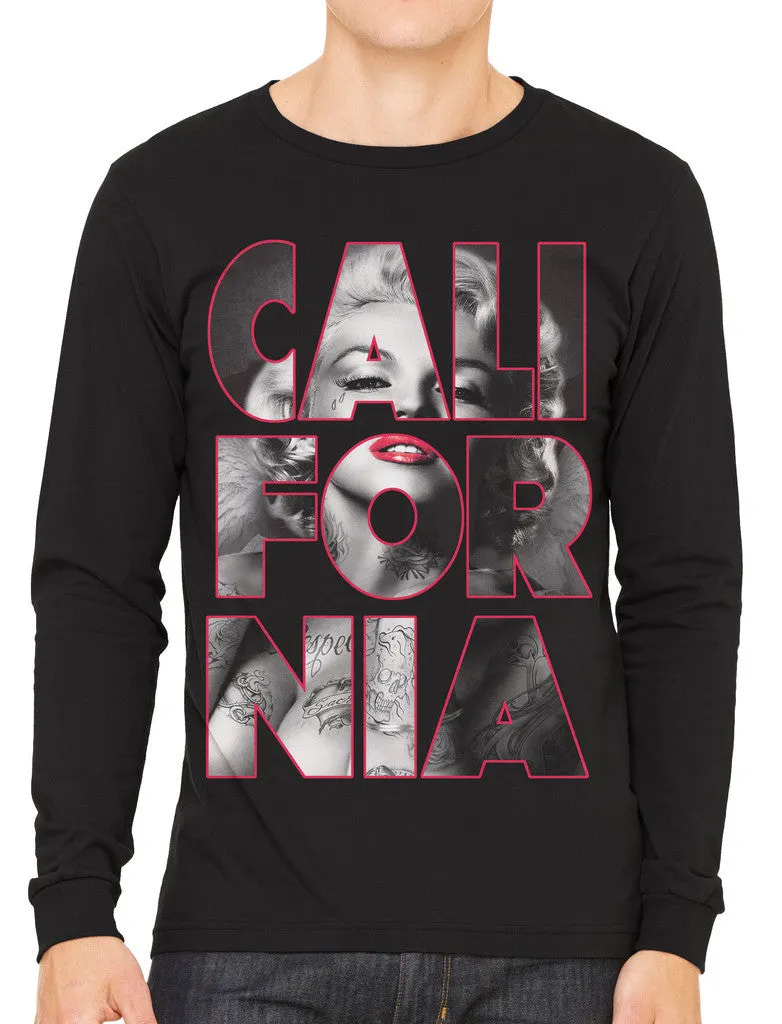 Marilyn Monroe Cali For Nia California Men's Long Sleeve T-shirt