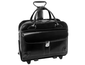 McKleinUSA Lakewood Leather Removable Wheel 15" Laptop Case