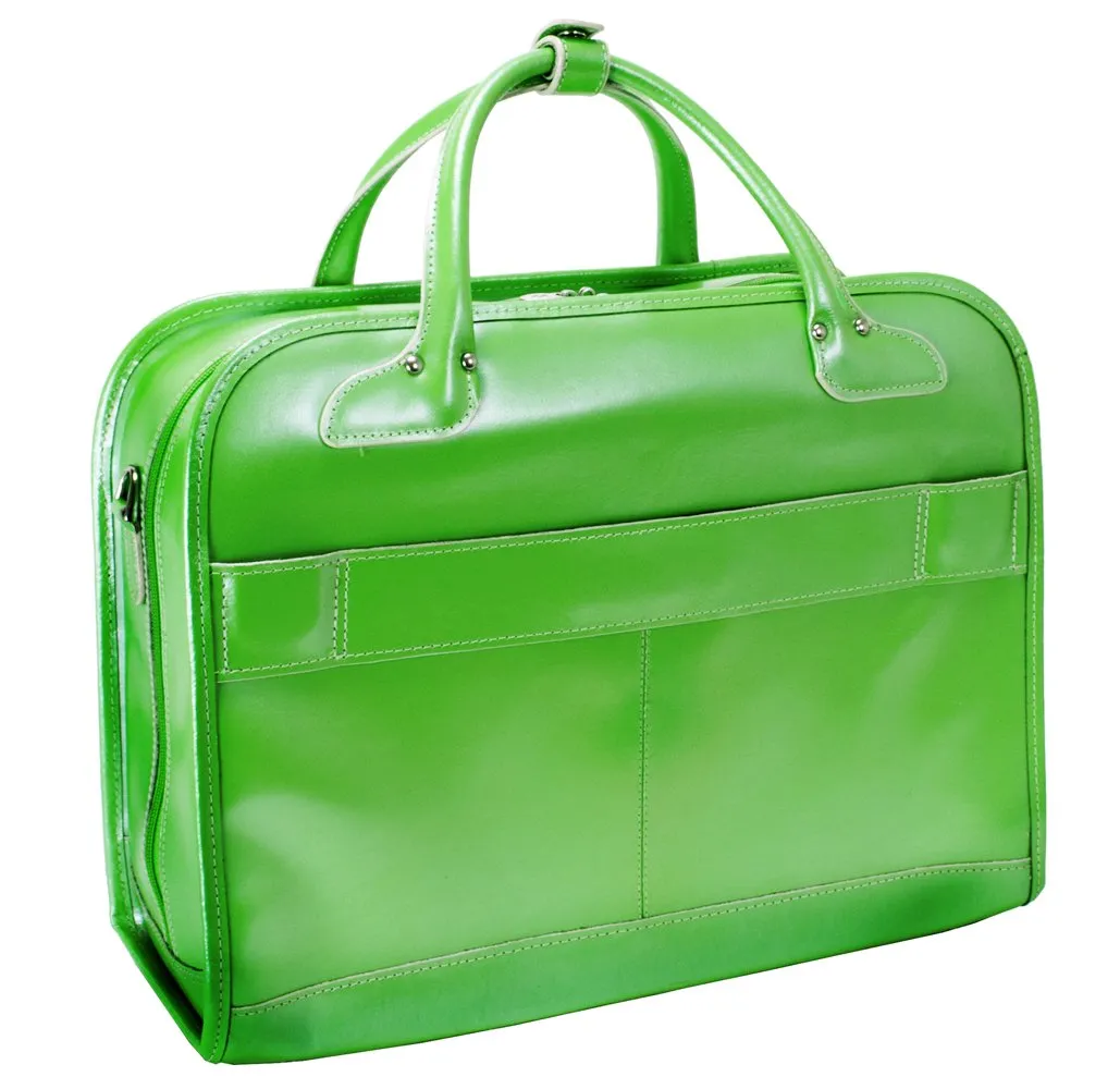 McKleinUSA Lakewood Leather Removable Wheel 15" Laptop Case