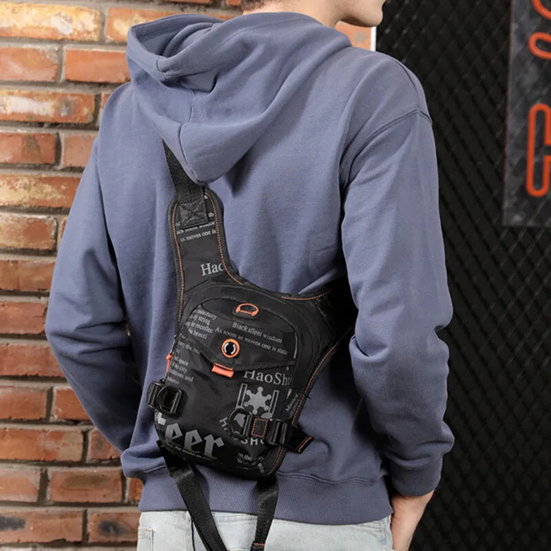 Men Fashion Multifunctional Bag Chest Bag Waist Bag For Outdoor Travel