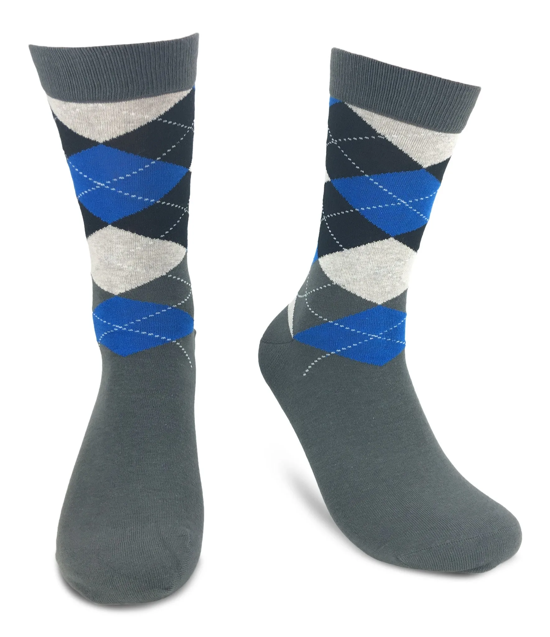 Men Novelty Fashion Dress Socks-5 Pair Fancy Power Sock-Fun Colorful Theme Socks