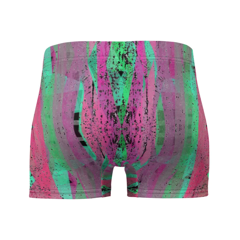 Mens Boxer Briefs | Crimson Pattern | Retro Victorian Style
