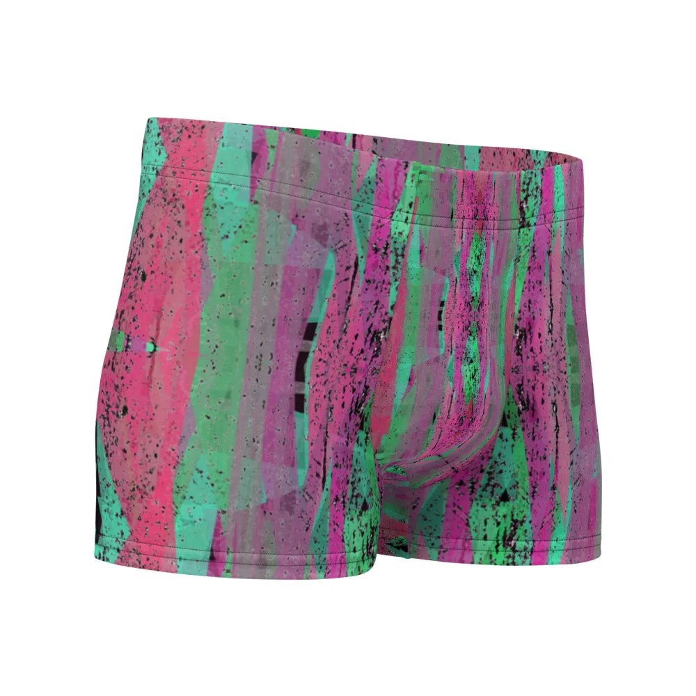 Mens Boxer Briefs | Crimson Pattern | Retro Victorian Style