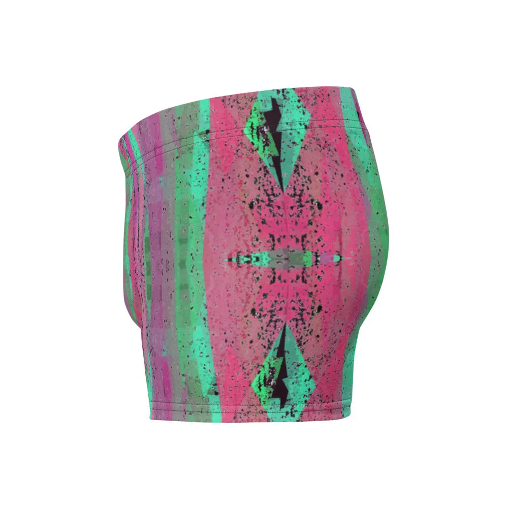 Mens Boxer Briefs | Crimson Pattern | Retro Victorian Style