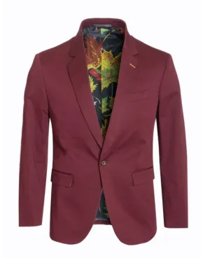 Men's Burgundy Blazer