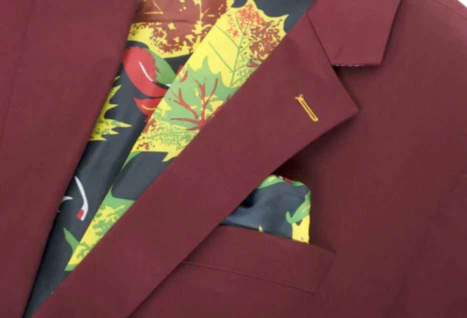 Men's Burgundy Blazer