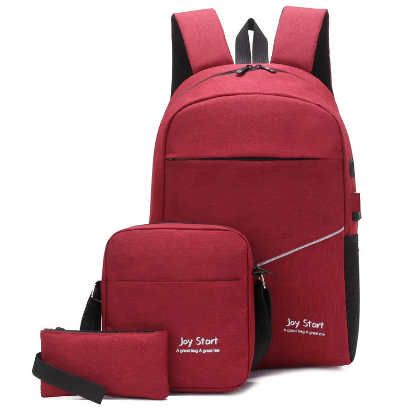 Men's Business Three-piece Set Fashion Trendy Leisure Backpacks