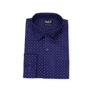Men's Carlo G Long Sleeve Shirt Navy