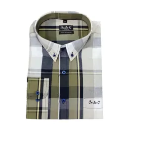 Men's Carlo G Long Sleeve Shirt Olive