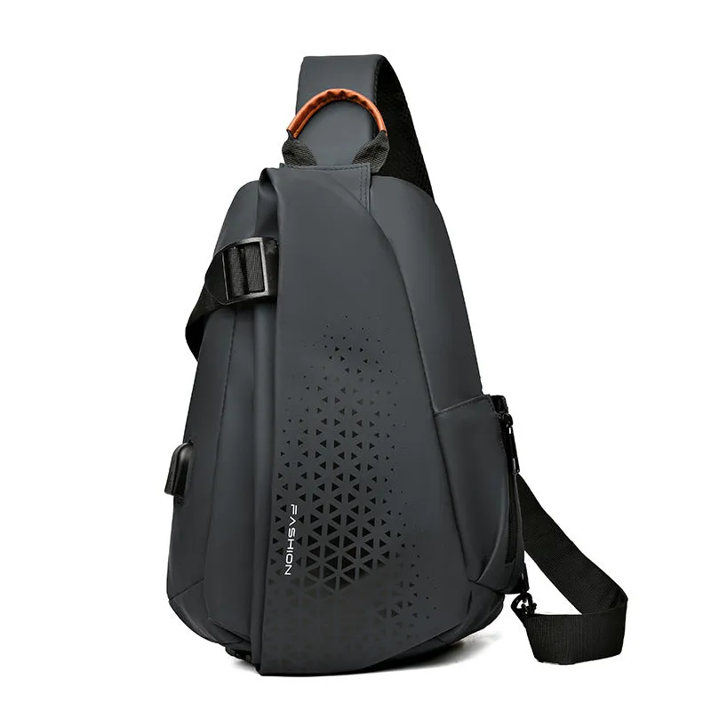 Men's Charming Comfortable Fashion Motorcycle Multifunctional Men's Chest Bags