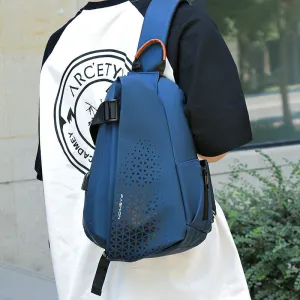 Men's Charming Comfortable Fashion Motorcycle Multifunctional Men's Chest Bags