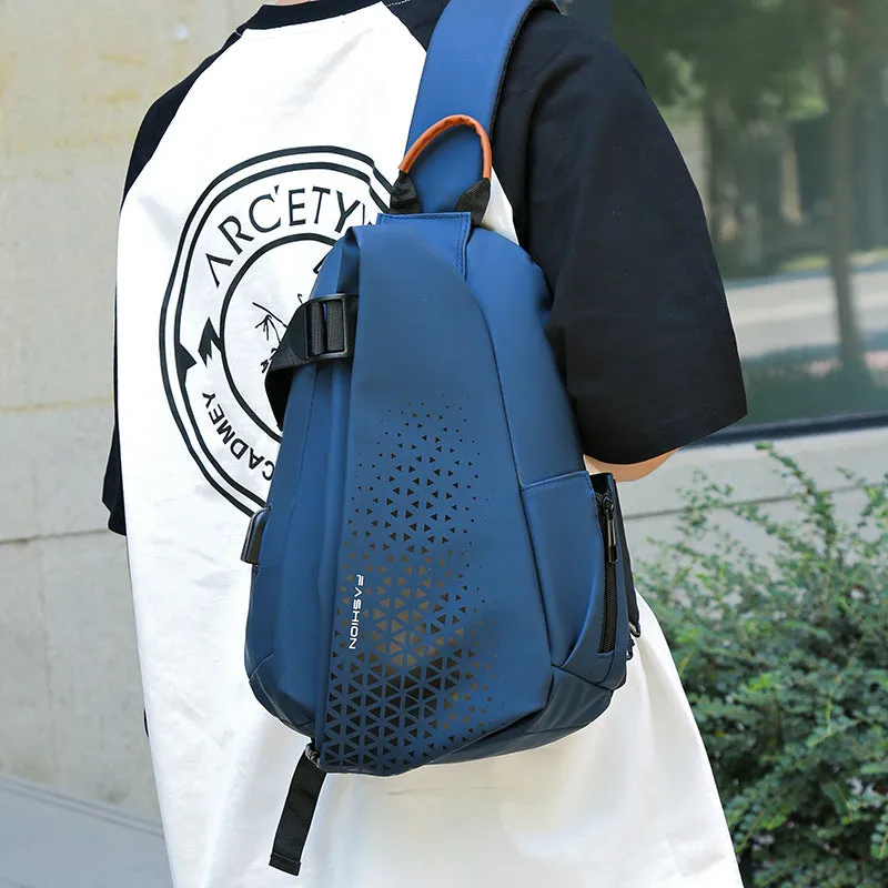 Men's Charming Comfortable Fashion Motorcycle Multifunctional Men's Chest Bags
