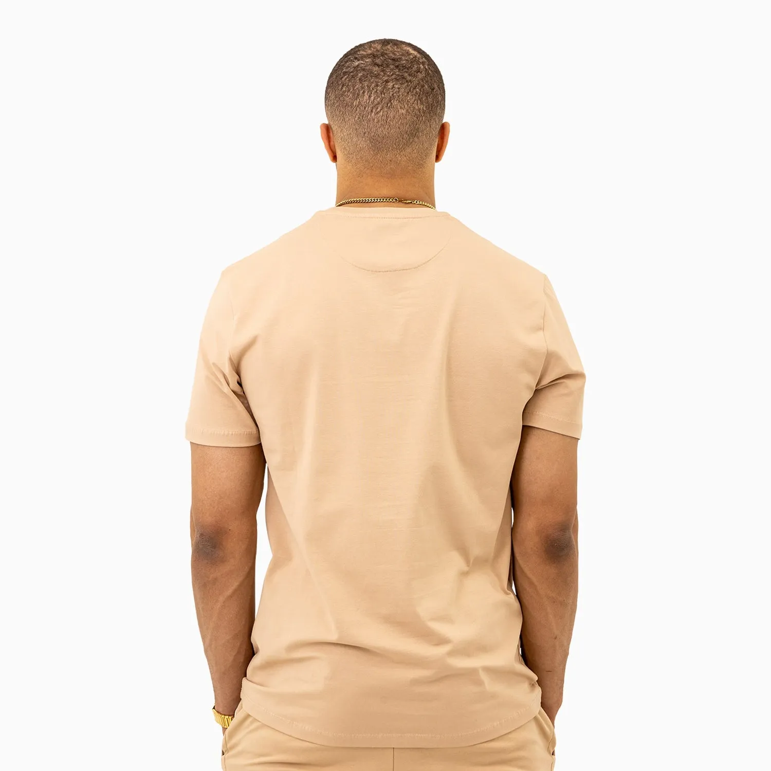 Men's Chenille Patch Short Sleeve T-Shirt