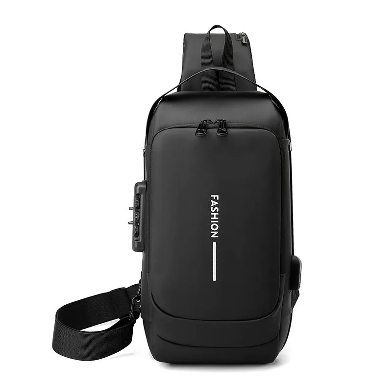Men's Durable Beautiful Classy Motorcycle Password Men's Chest Bags