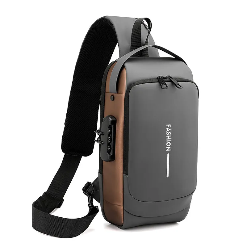 Men's Durable Beautiful Classy Motorcycle Password Men's Chest Bags