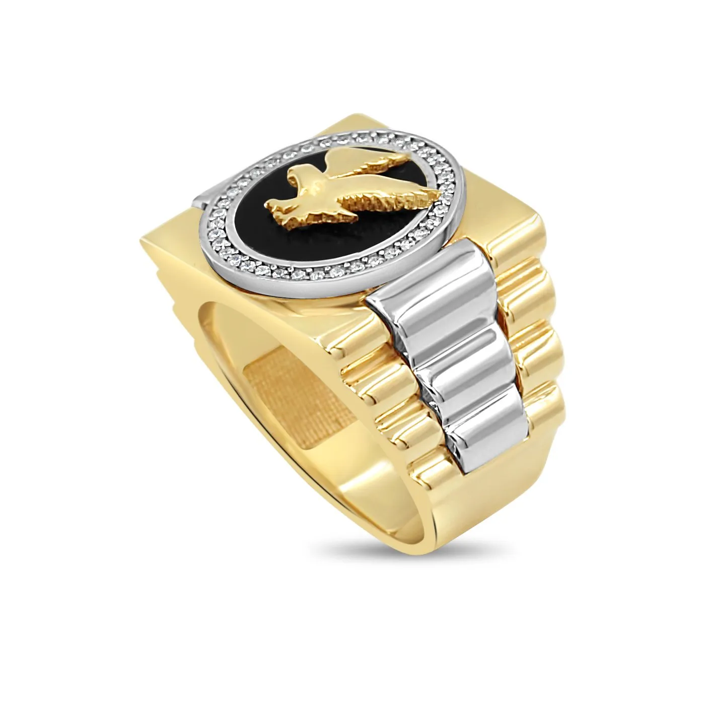 Men's Eagle Fashion with CZ in 10kt Gold