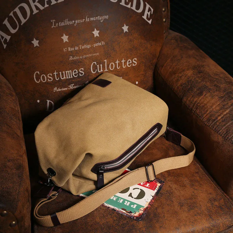 Men's Fashion Large Capacity Canvas Tide Multifunctional Backpacks