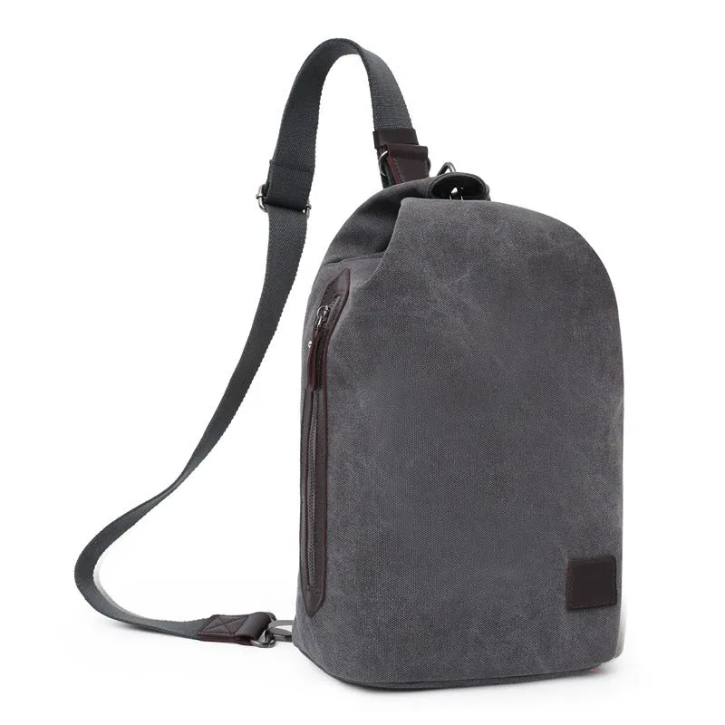 Men's Fashion Large Capacity Canvas Tide Multifunctional Backpacks