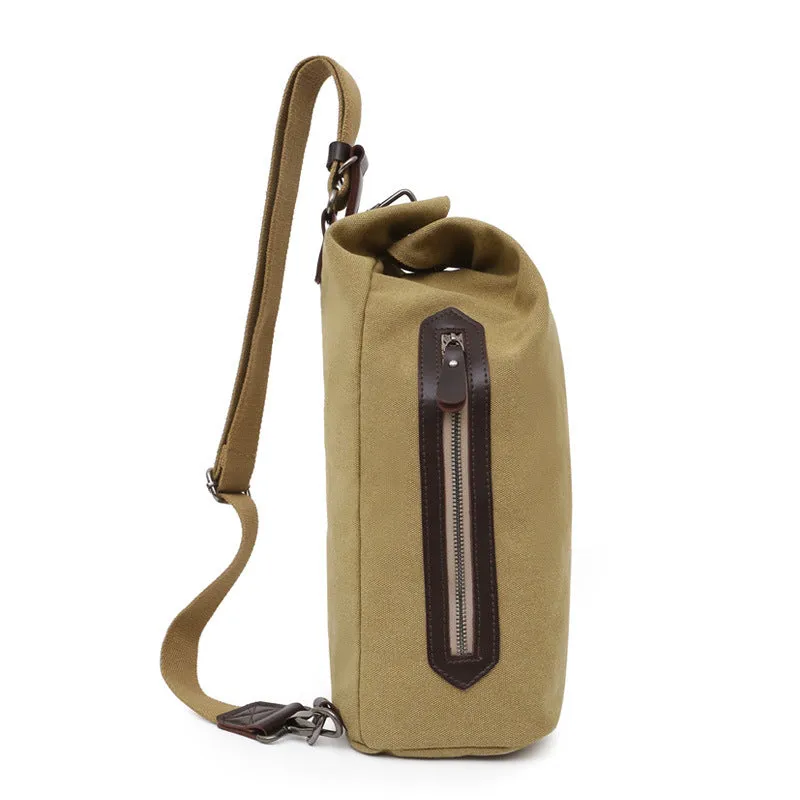 Men's Fashion Large Capacity Canvas Tide Multifunctional Backpacks