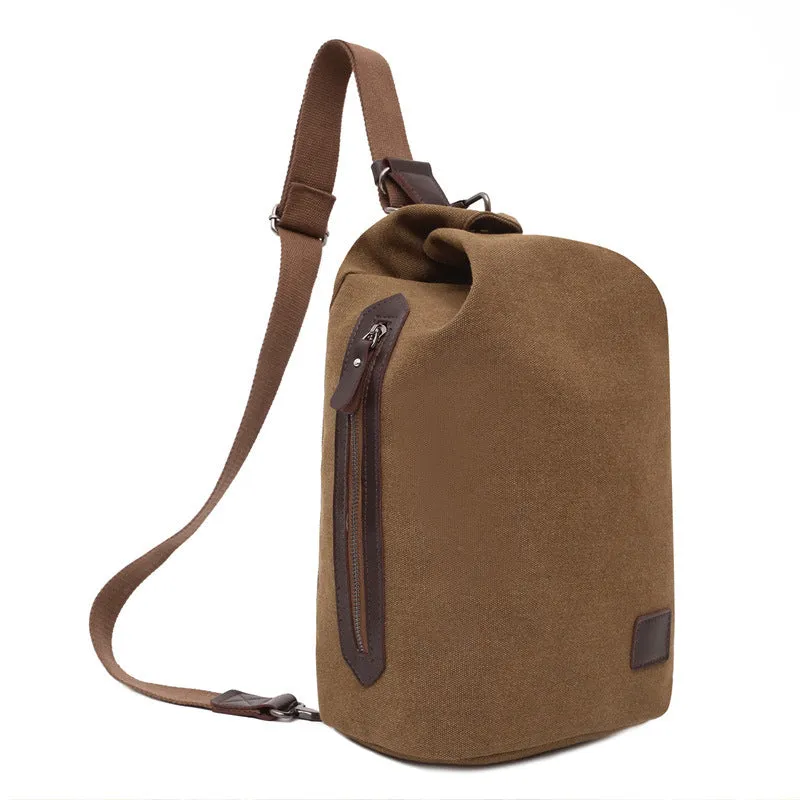 Men's Fashion Large Capacity Canvas Tide Multifunctional Backpacks