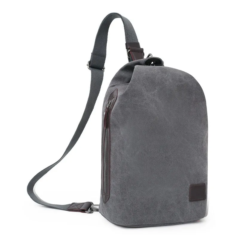 Men's Fashion Large Capacity Canvas Tide Multifunctional Backpacks