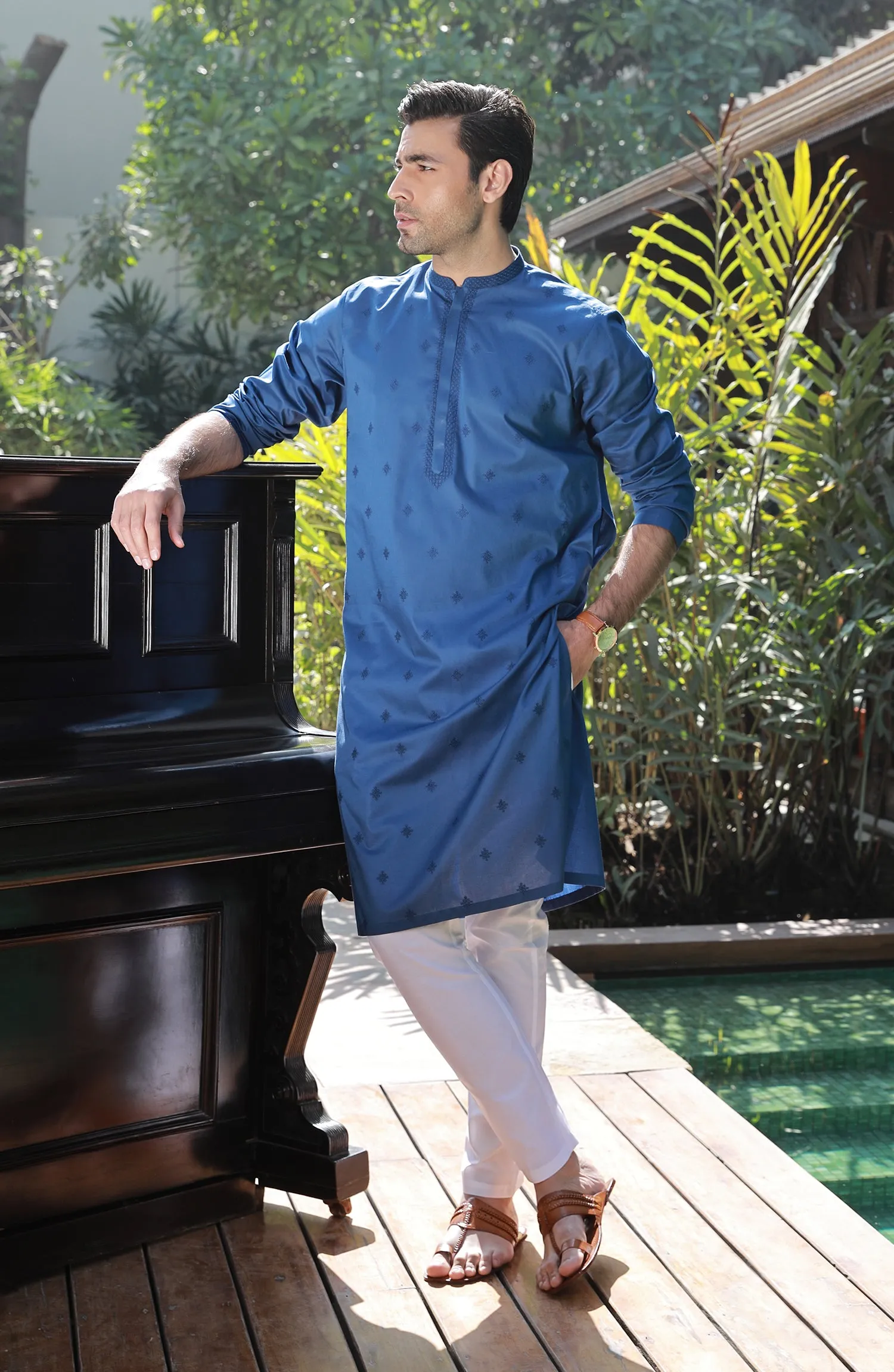 Mens Front Emb. Kurta