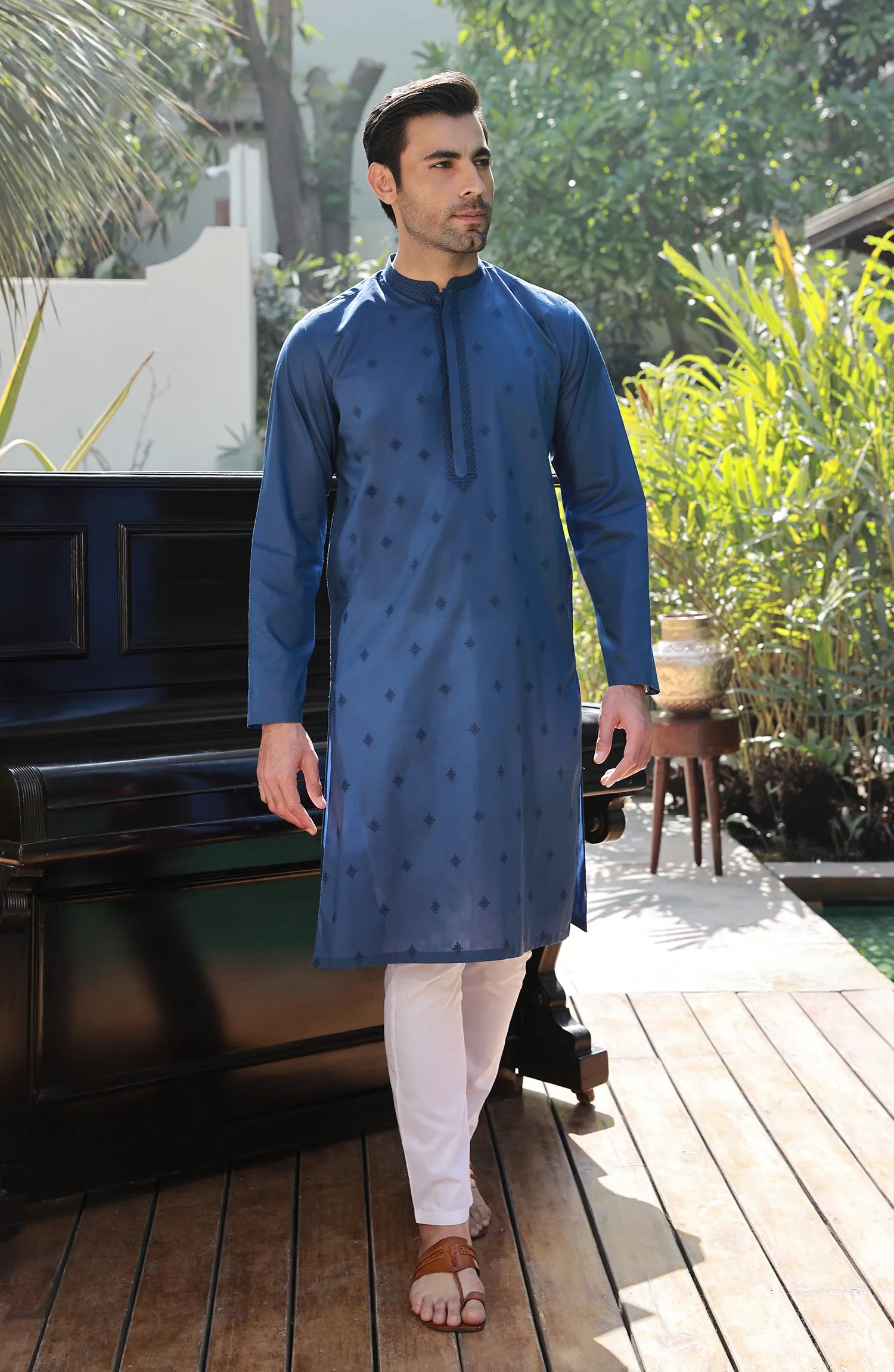 Mens Front Emb. Kurta