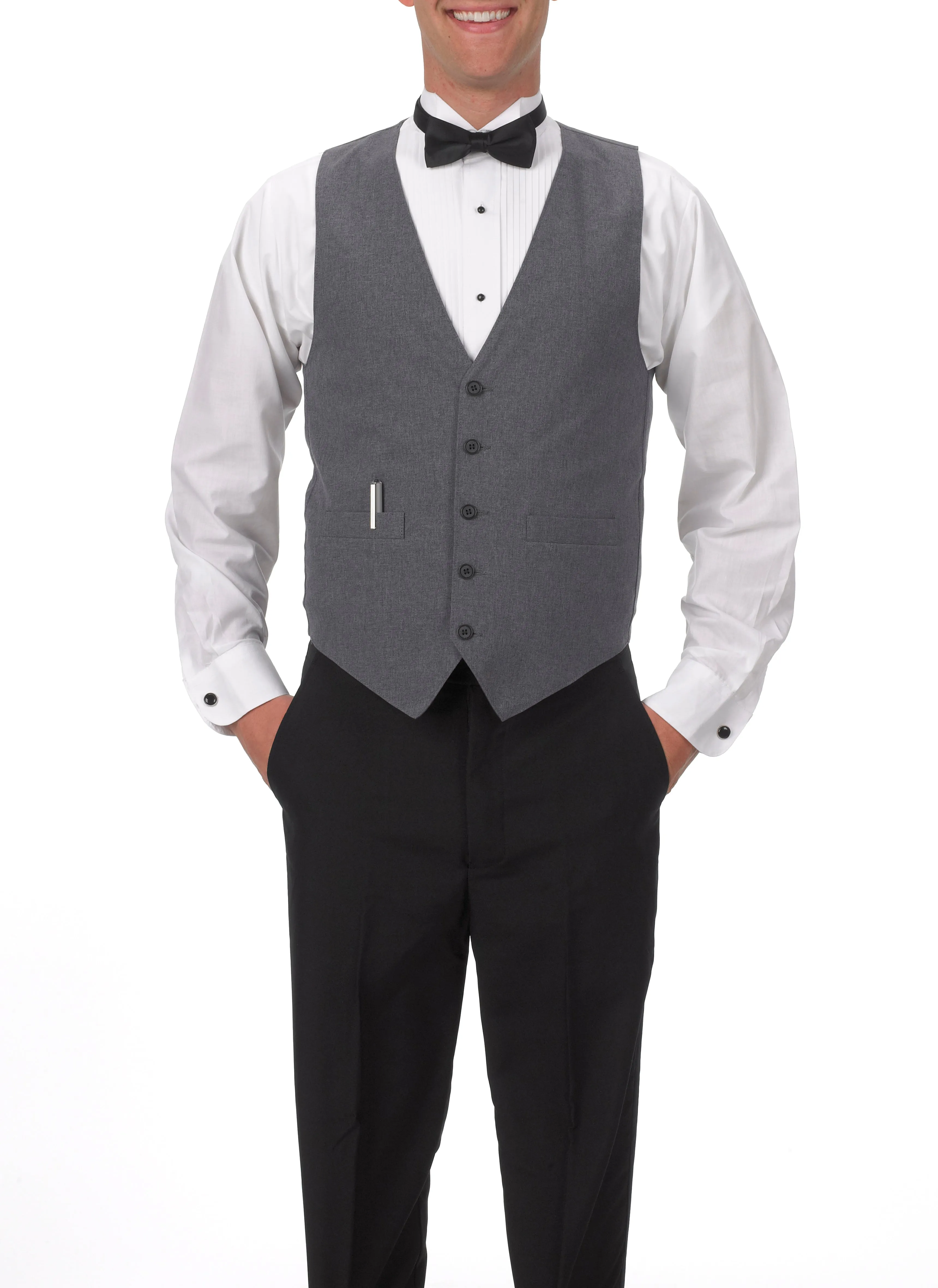 Men's Full Back Vest with Inside and Outside Pockets