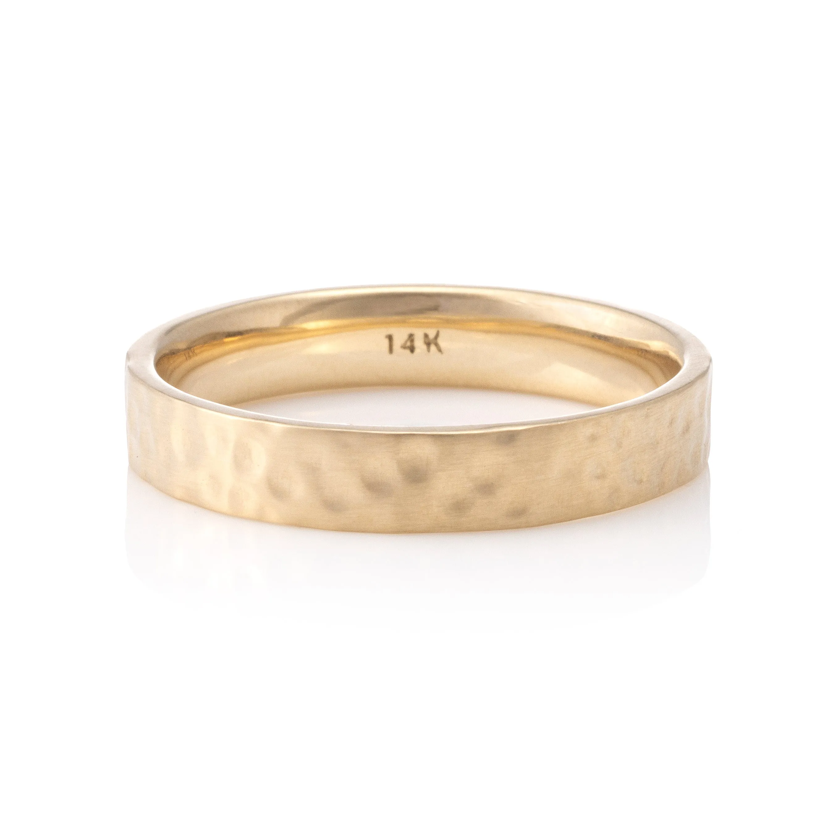 Mens Hammered Finish Band