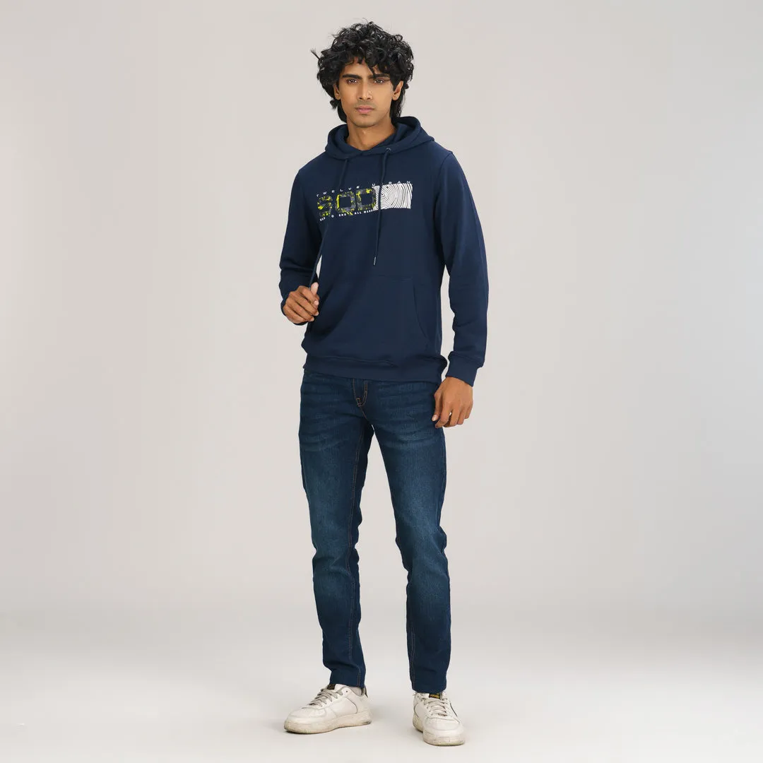 Mens Hoodie- Navy