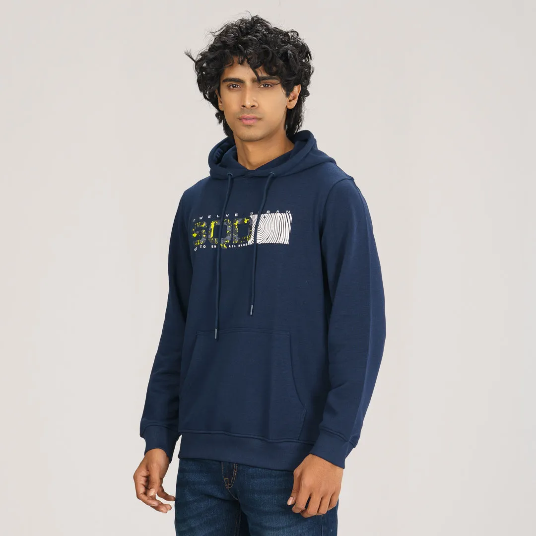 Mens Hoodie- Navy
