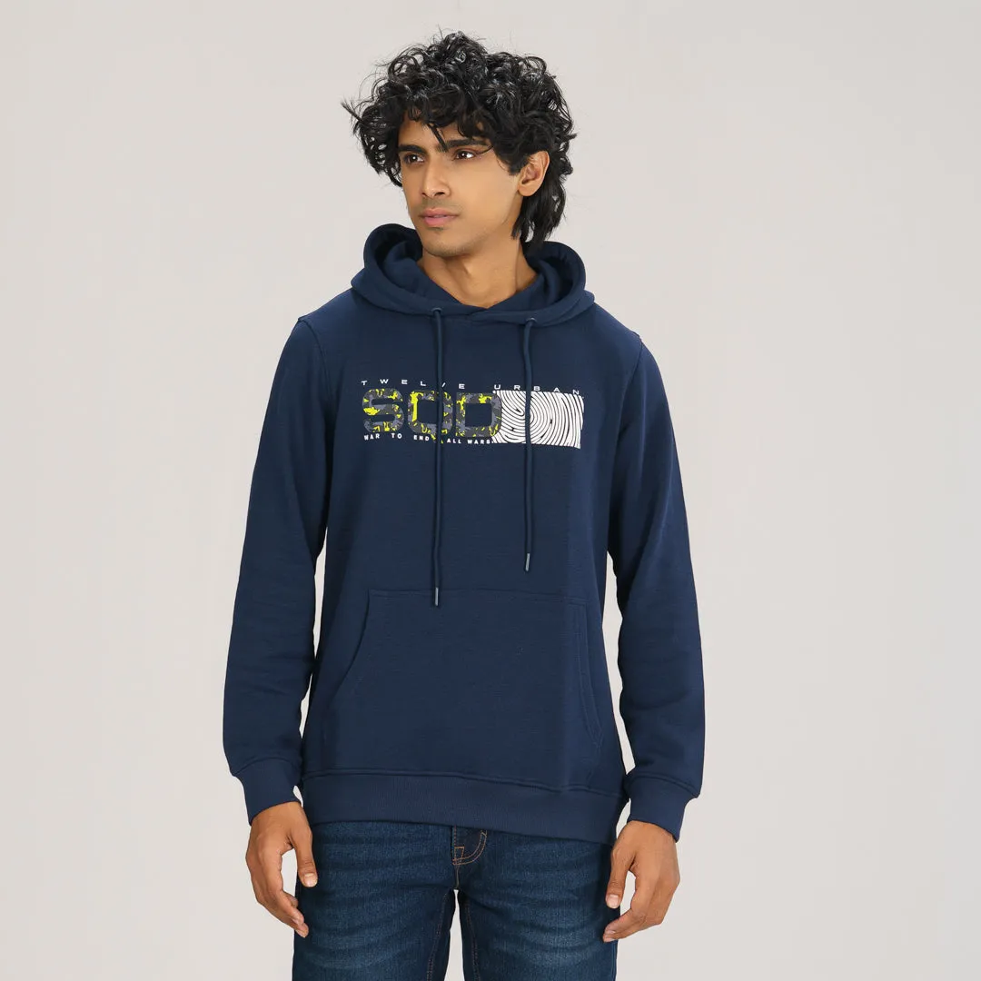 Mens Hoodie- Navy