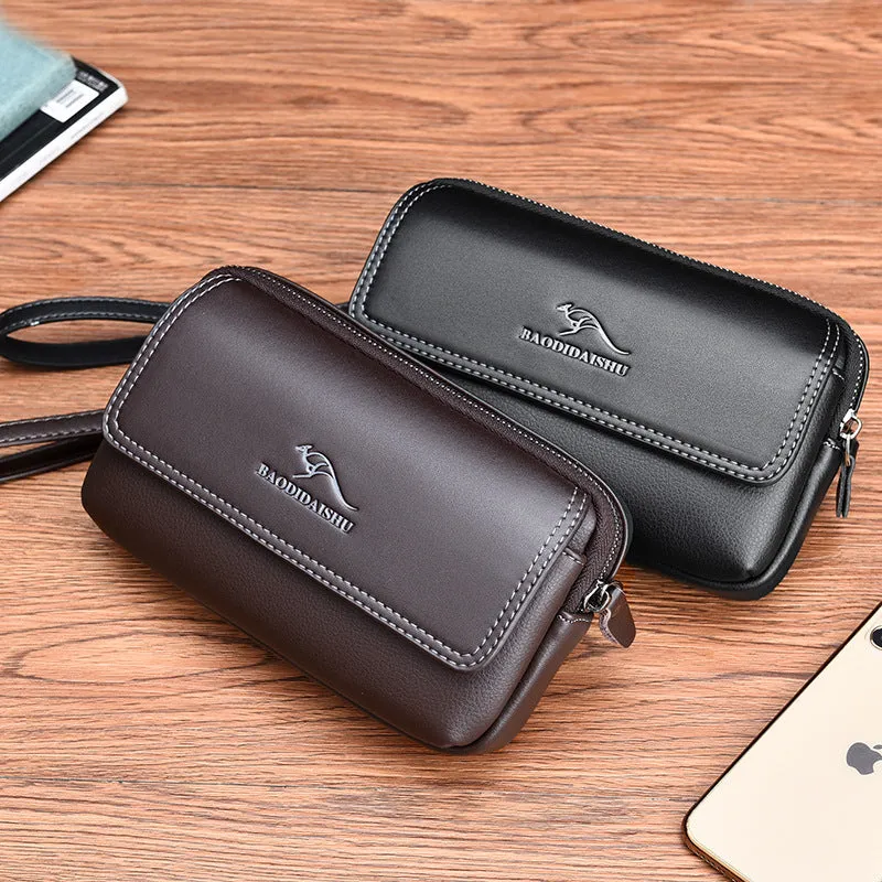 Men's Kangaroo Wear Large Capacity Human Handbags