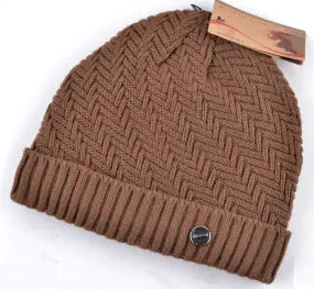 Men's Knitted Winter Beanie - Black,Red,Khaki,Crimson,Brown
