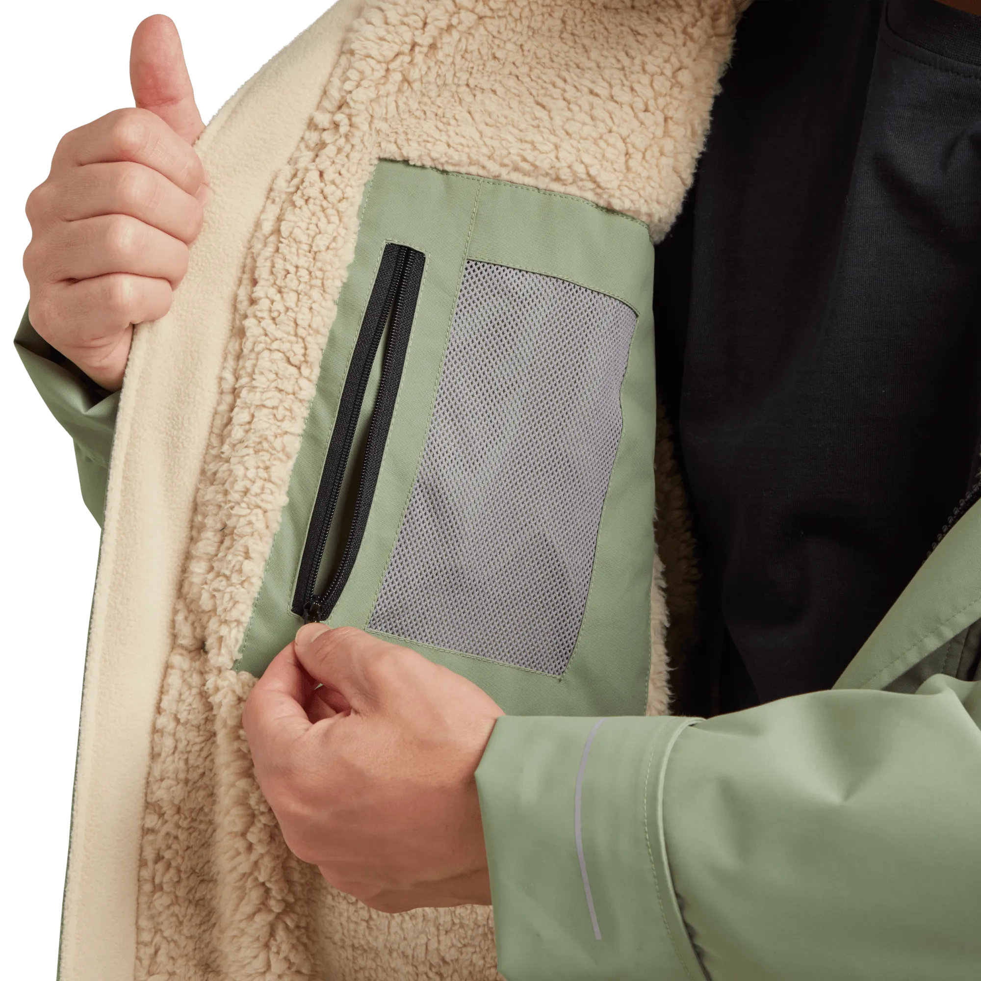 Men's Long Sleeve Waterproof Dry Changing Robe Alter Evo - Sage Green